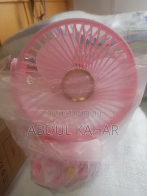 Rechargeable Clip Fan With Lights