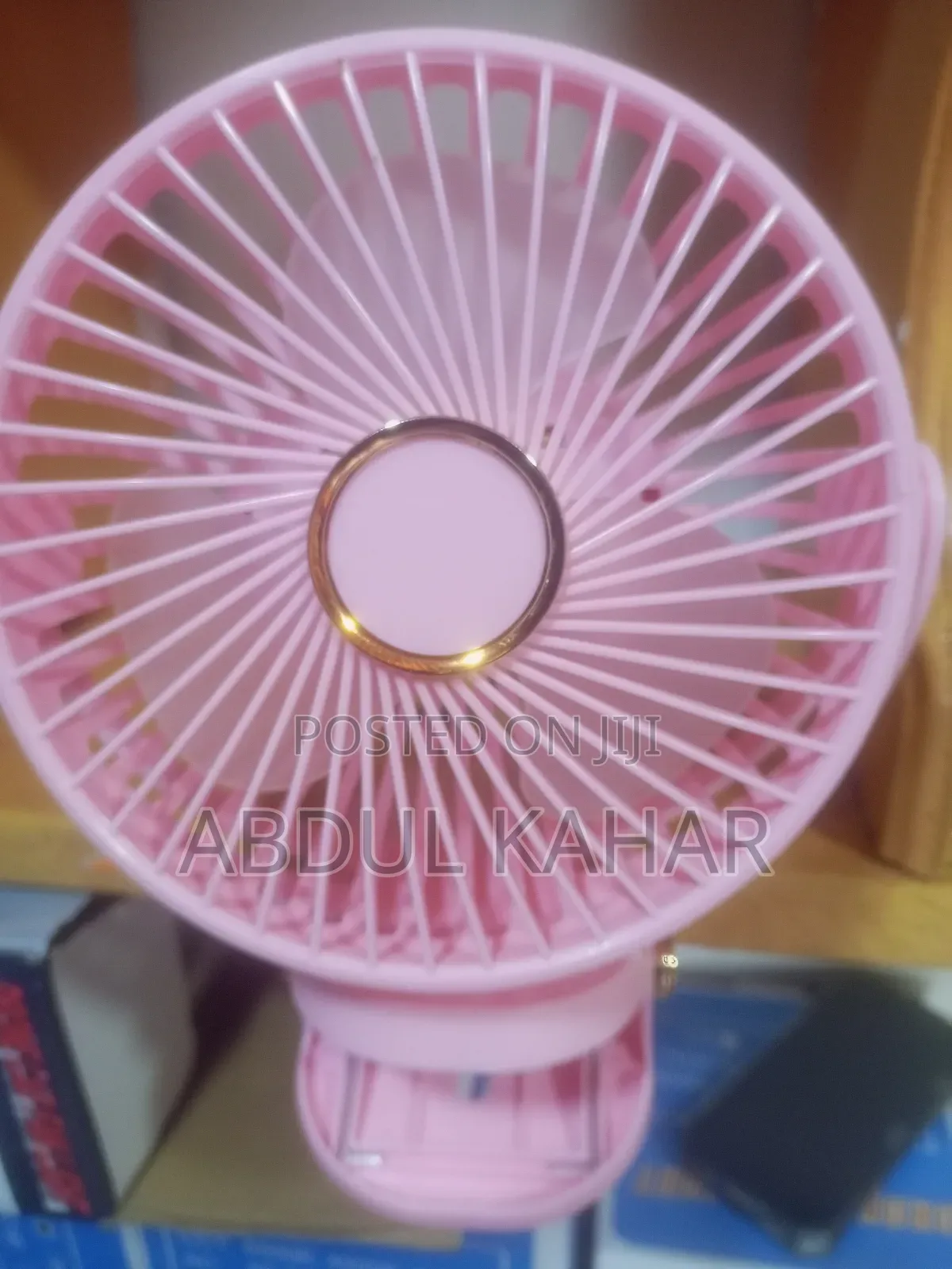 Rechargeable Clip Fan With Lights