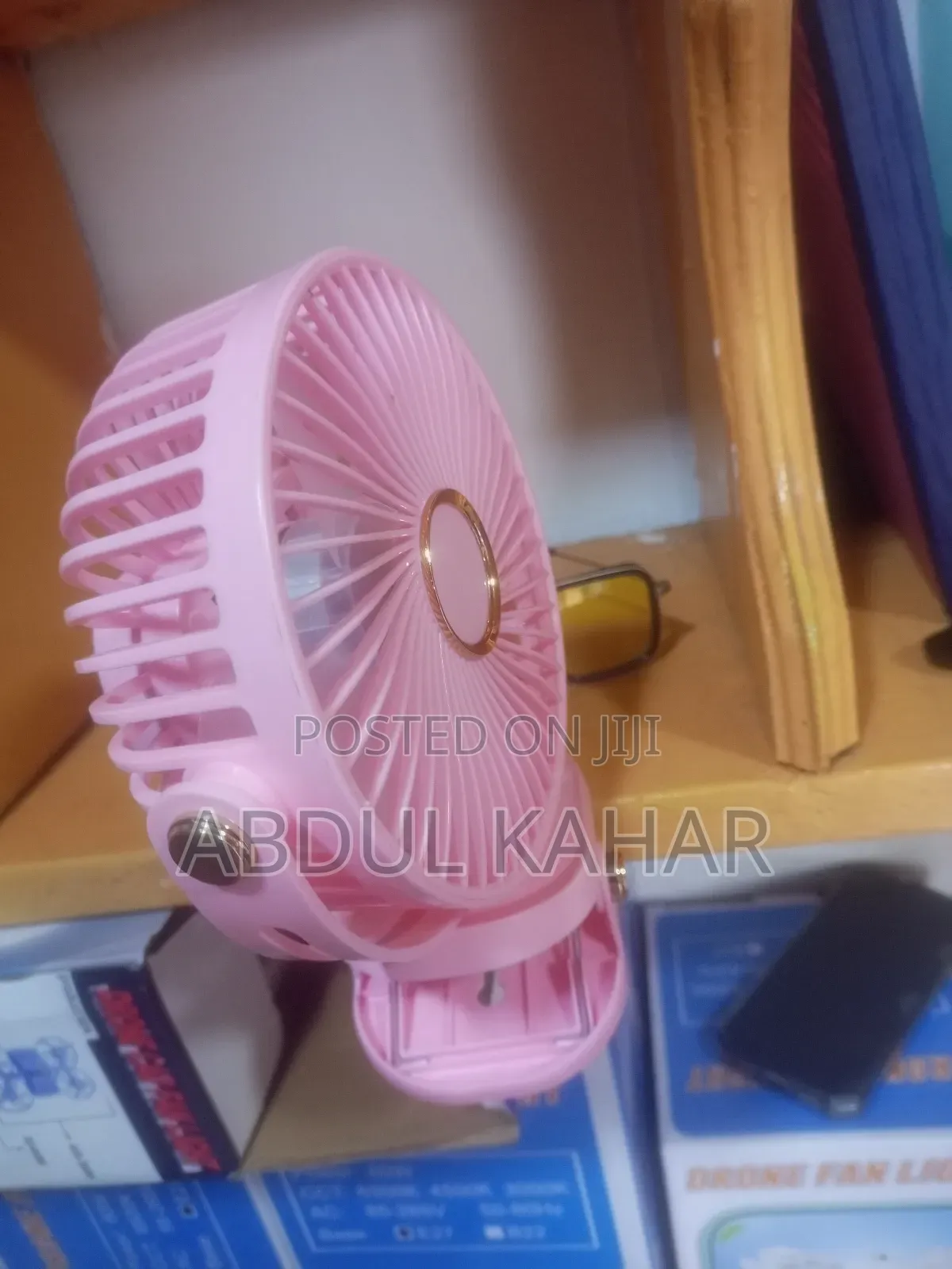 Rechargeable Clip Fan With Lights