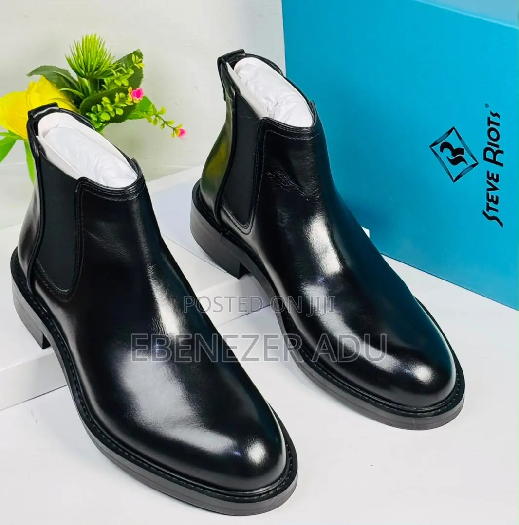 Steve Riots Men’S Leather Boots – Premium Quality