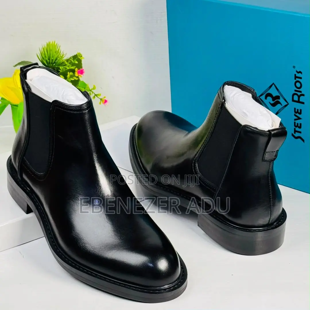 Steve Riots Men’S Leather Boots – Premium Quality