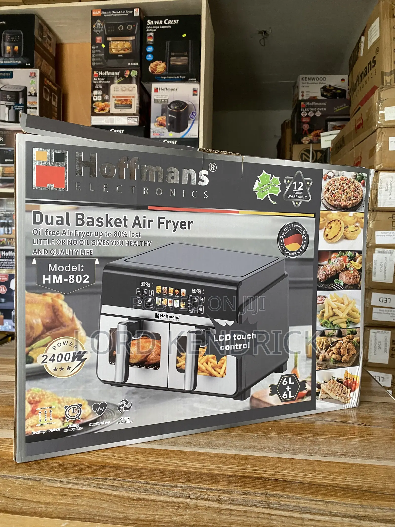 Hoffmans Oil Free Dual Basket Air Fryer