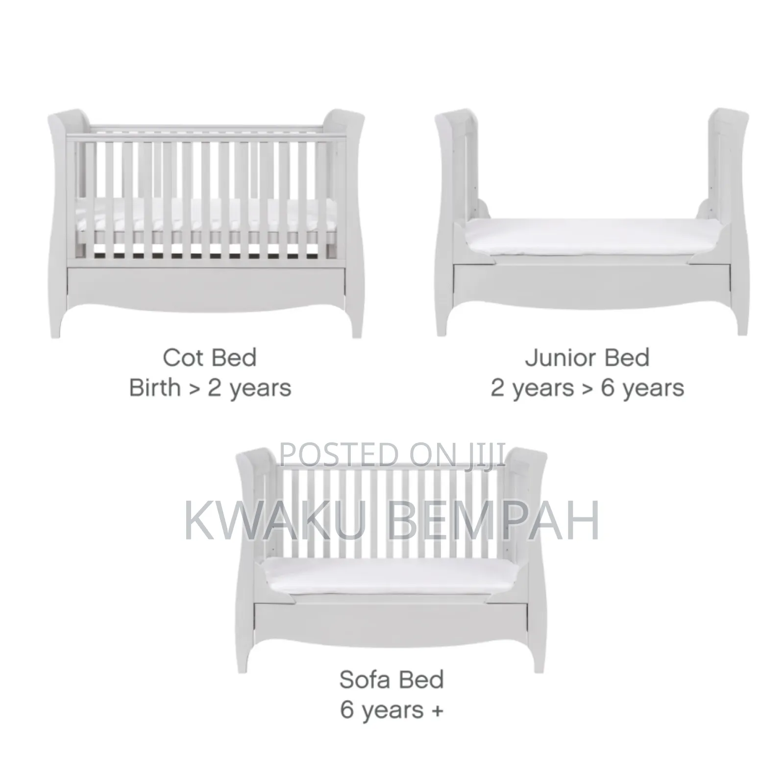 Sleigh Baby's Cot Bed With Drawer