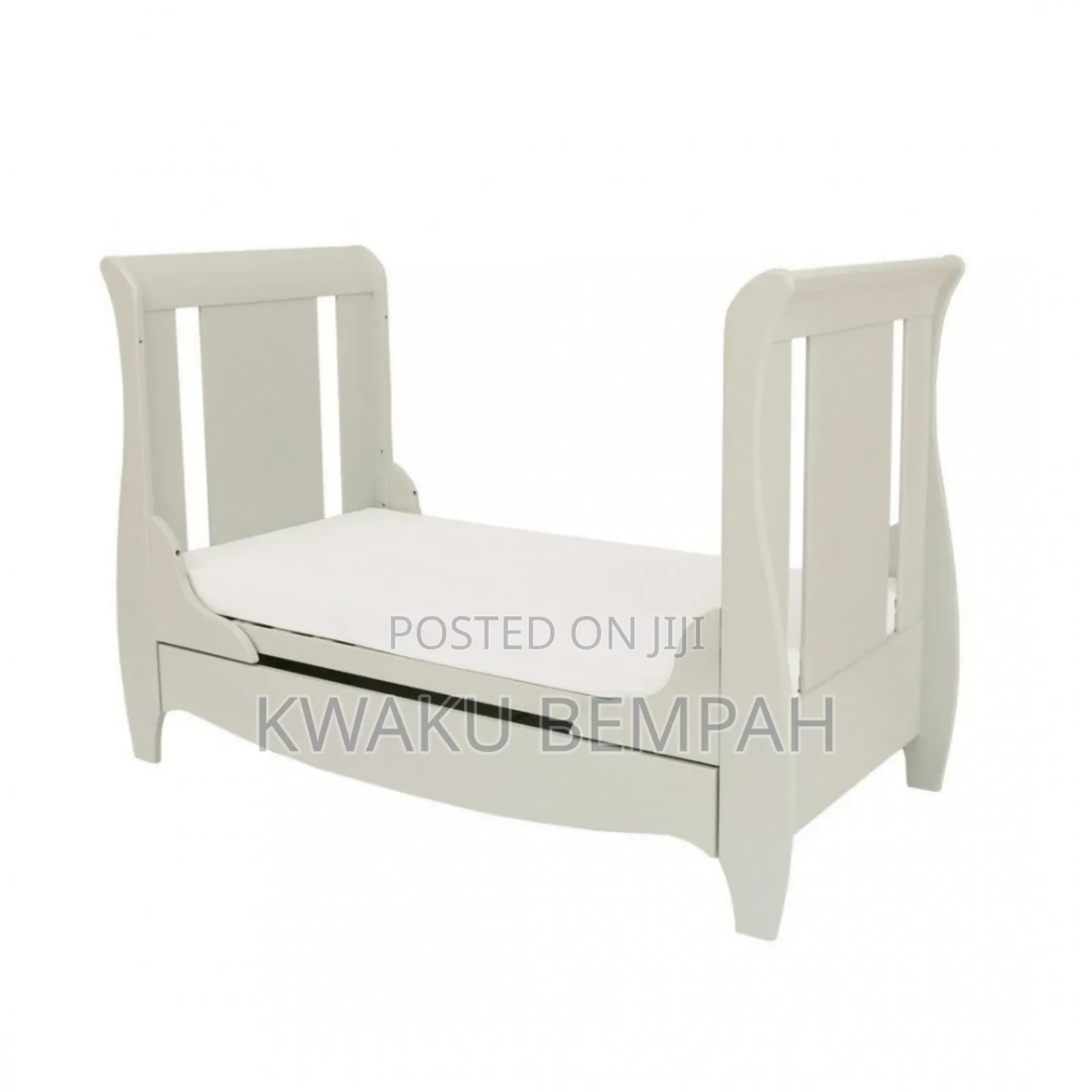 Sleigh Baby's Cot Bed With Drawer