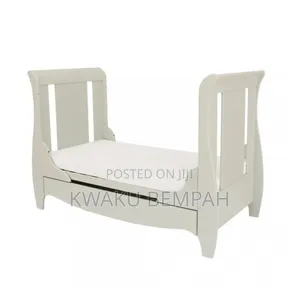 Sleigh Baby's Cot Bed With Drawer