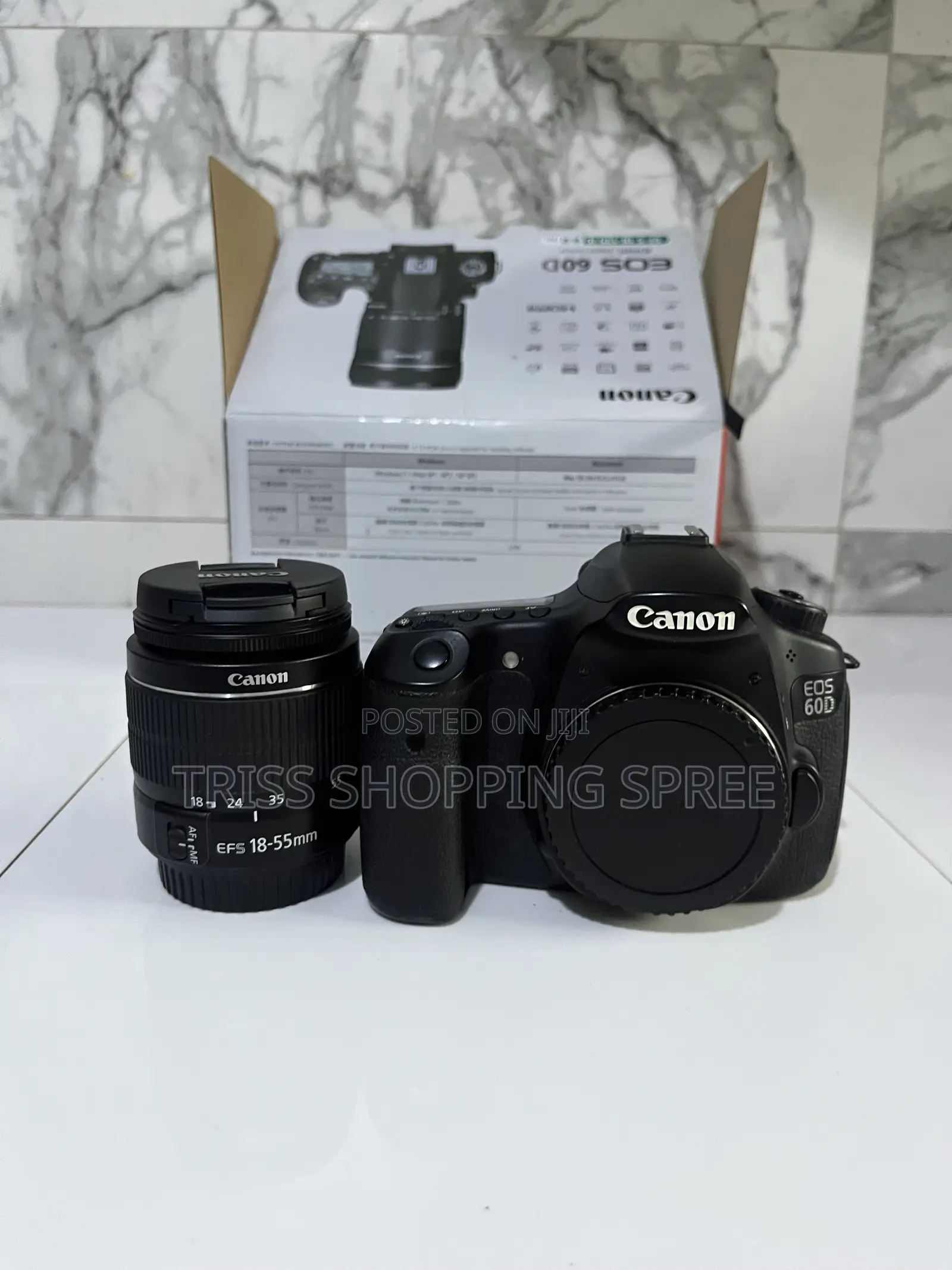 Title: Canon Eos 60d DSLR Camera + 18–55mm Lens + Sd Card