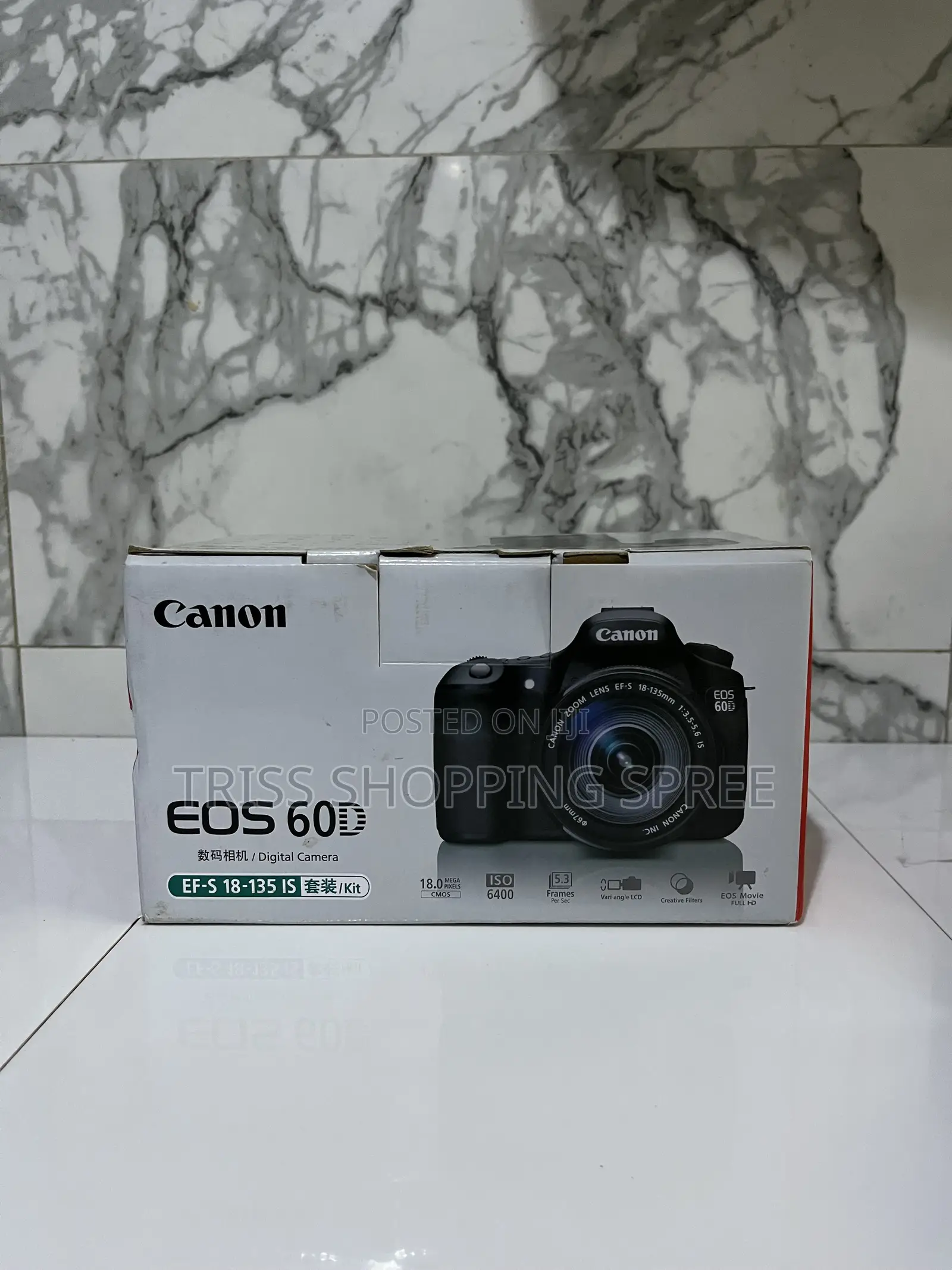 Title: Canon Eos 60d DSLR Camera + 18–55mm Lens + Sd Card