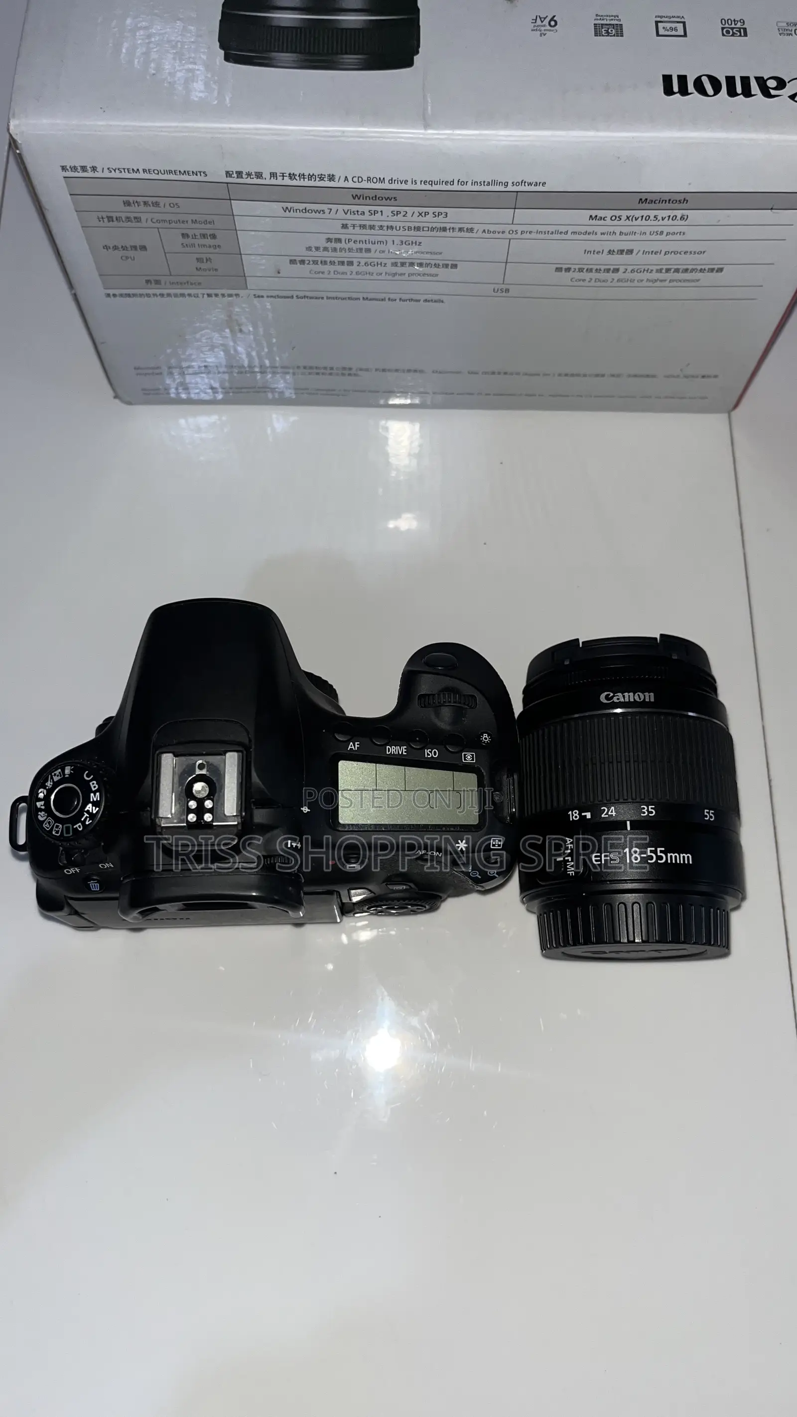 Title: Canon Eos 60d DSLR Camera + 18–55mm Lens + Sd Card