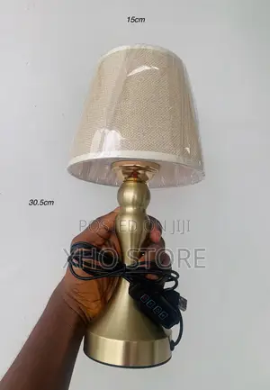 Luxury Minimalist Metal Table Desk Lamp 3 Color Temperature Plug-In