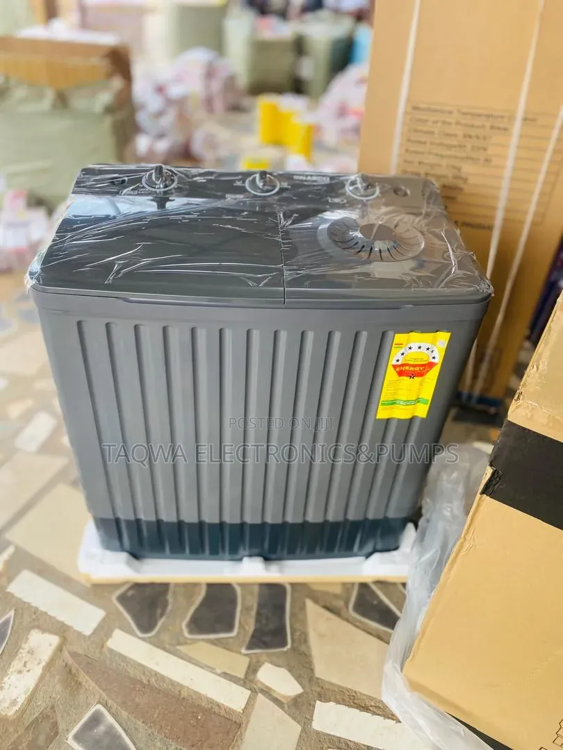 Black Gray Nasco 11kg Semi-Automatic Washing Machine