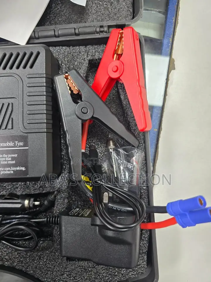 Car Emergency Kit 4-in-1 (Tire Inflator, Jump Starter, Power Bank)