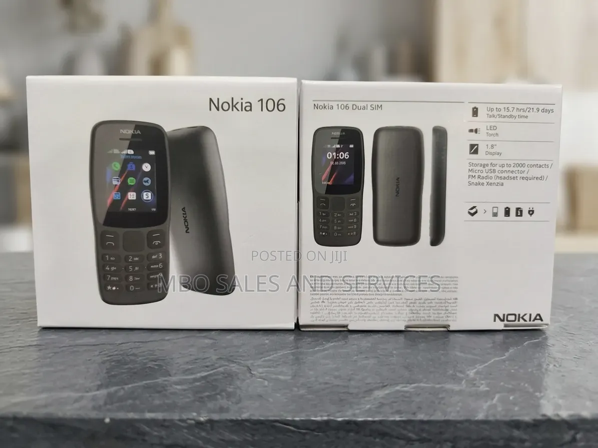 New Nokia 106 Black