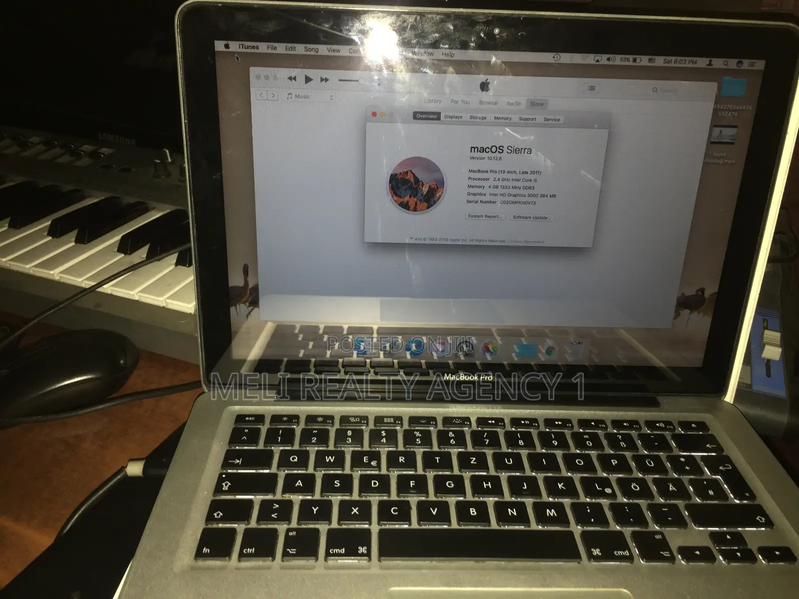 Laptop 4GB Apple M2 SSHD+SSD 140GB