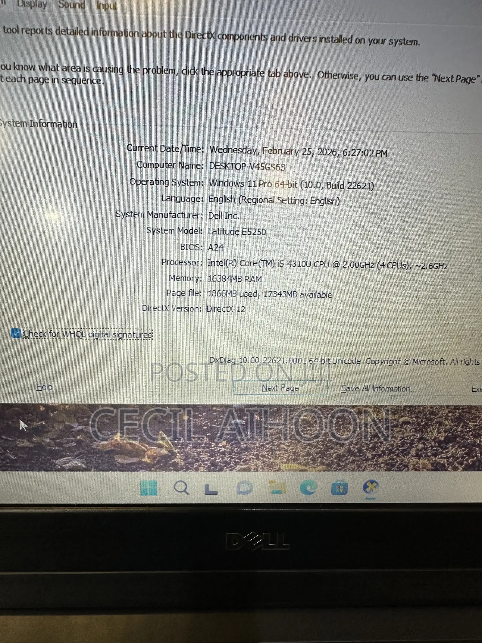 Laptop Dell Latitude 12 E5250 16GB Intel Core i5 SSD 512GB
