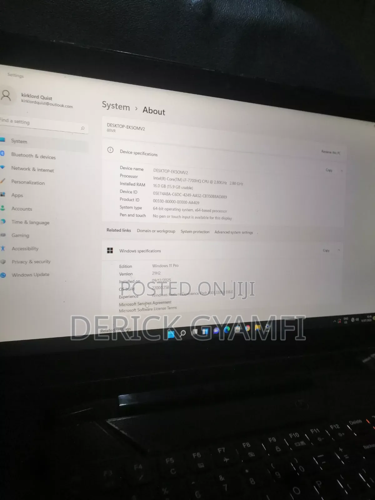 Laptop Lenovo Legion Y720 16GB Intel Core i7 SSD 512GB
