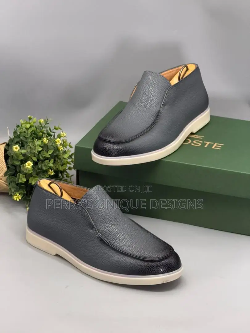 Premium Grained Leather City Boots - Grey