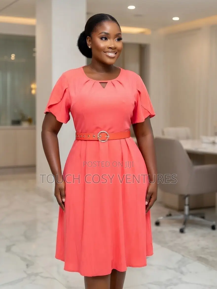Coral Flutter Belle Dress (M, L, Xl, 2x