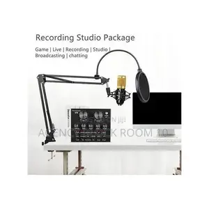 Mythco V8 Live Sound Card Podcast Equipment Bundle Bm-800