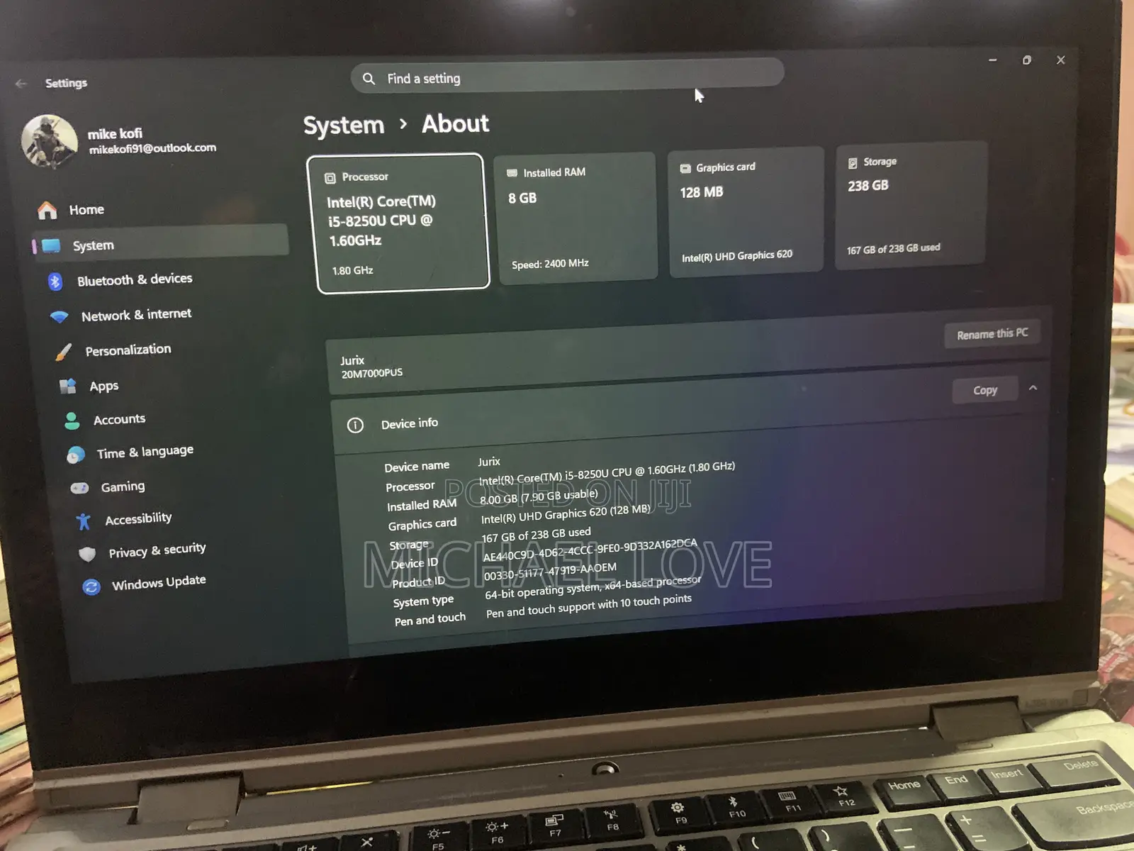 Laptop Lenovo ThinkPad L380 8GB Intel Core i5 SSD 256GB
