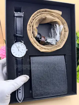 Luxury Dw Watch, Belt Wallet Gift Set