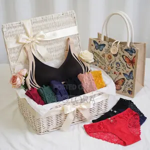 Women’S Wire-Free Bra With Free Tote Bag – Removable Pads
