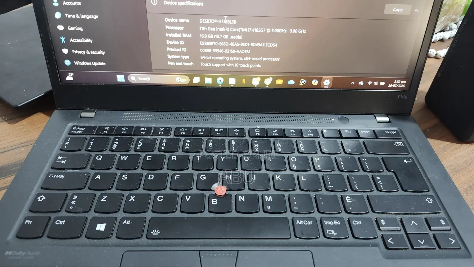 Laptop Lenovo ThinkPad T14s Gen 2 16GB Intel Core i7 SSD 512GB