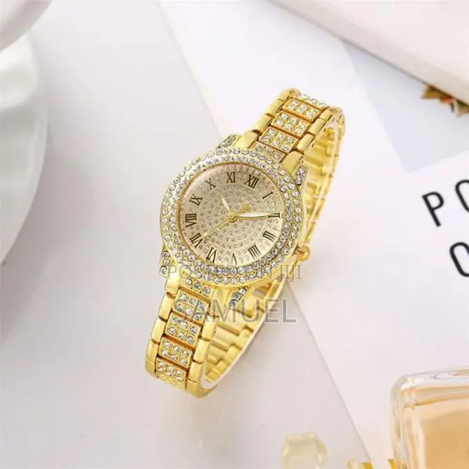 Ladies Waterproof Party Gift High-End Watch + Bracelet 2-Piece Set