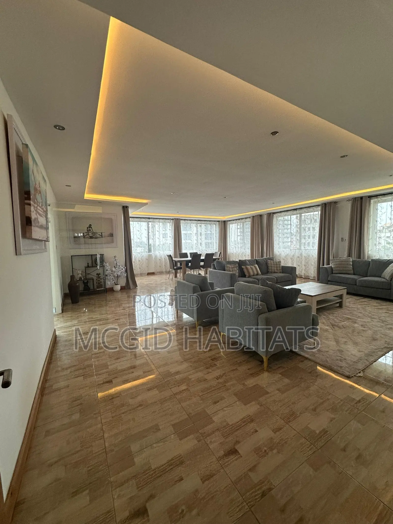 Furnished 3bdrm Apartment in Osu for rent