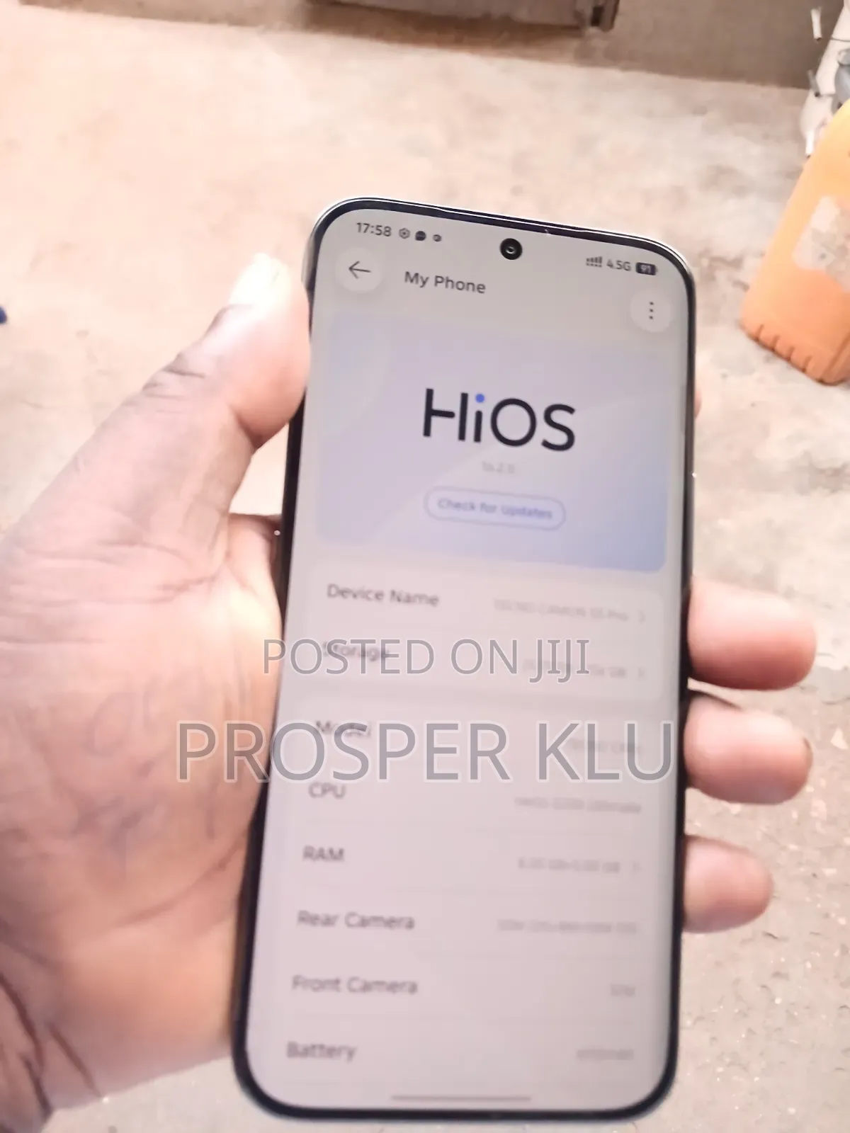 Tecno Camon 50 Pro 256 GB Gray