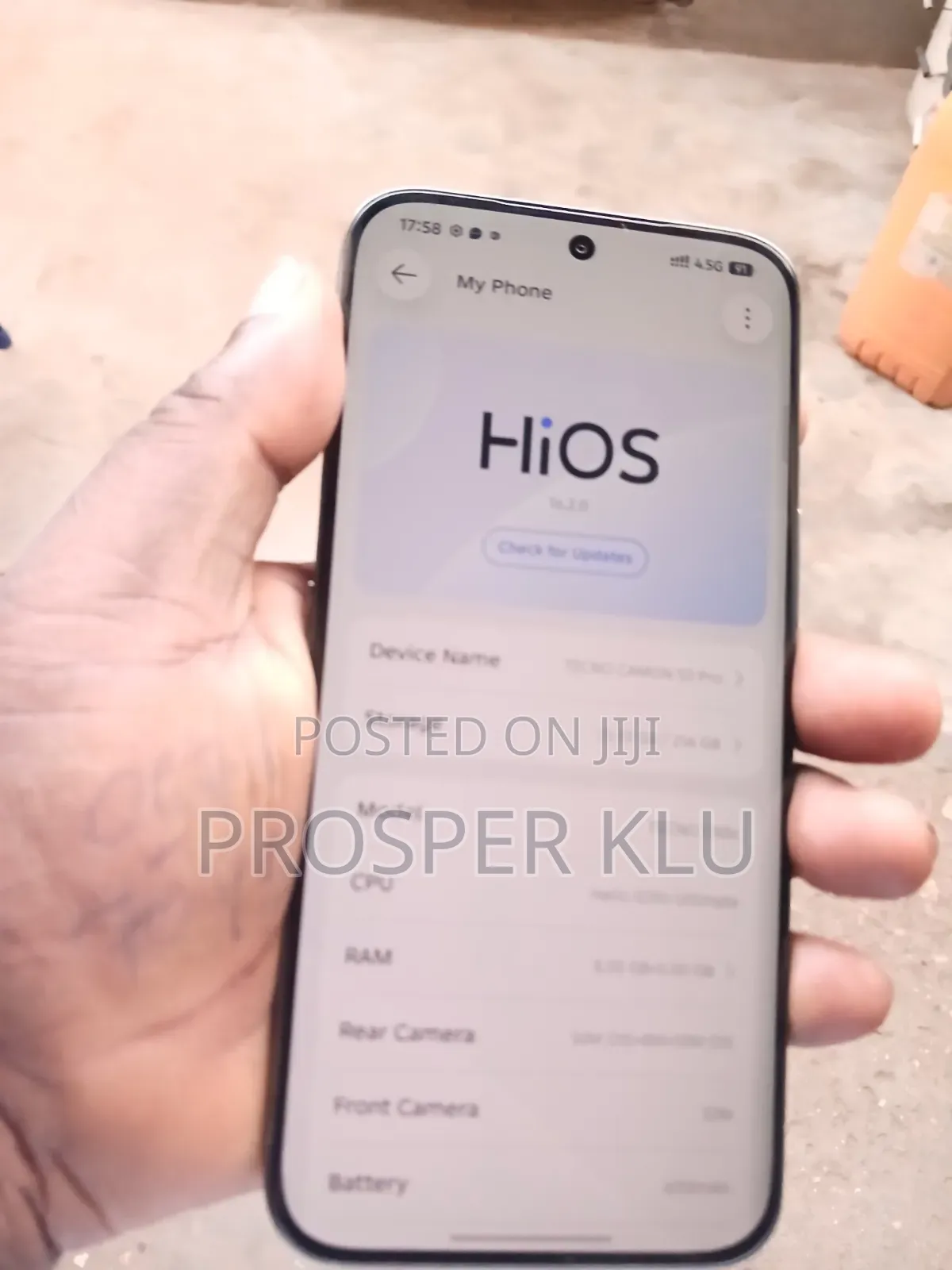 Tecno Camon 50 Pro 256 GB Gray