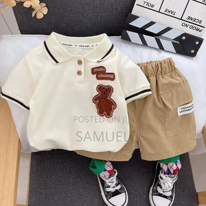 2pcs Baby Boy Cotton Clothes Set