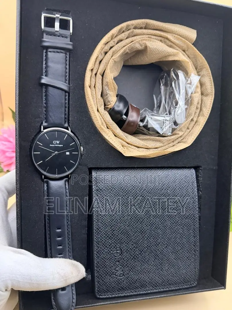 Daniel Wellington Watch, Belt With Wallet