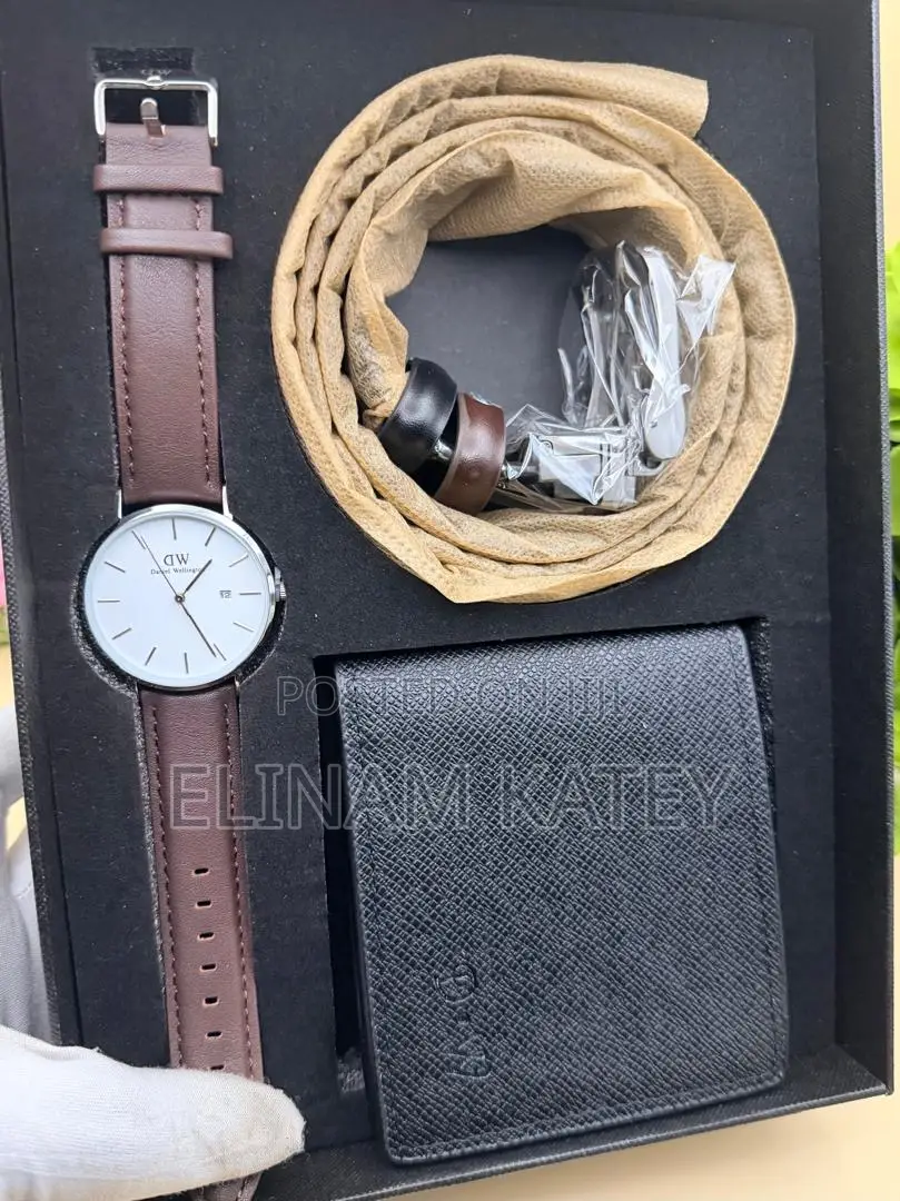 Daniel Wellington Watch, Belt With Wallet