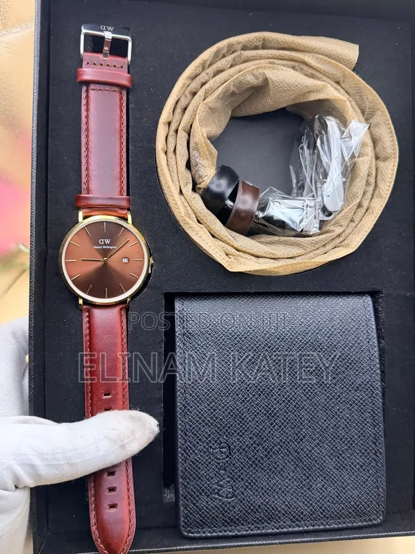 Daniel Wellington Watch, Belt With Wallet