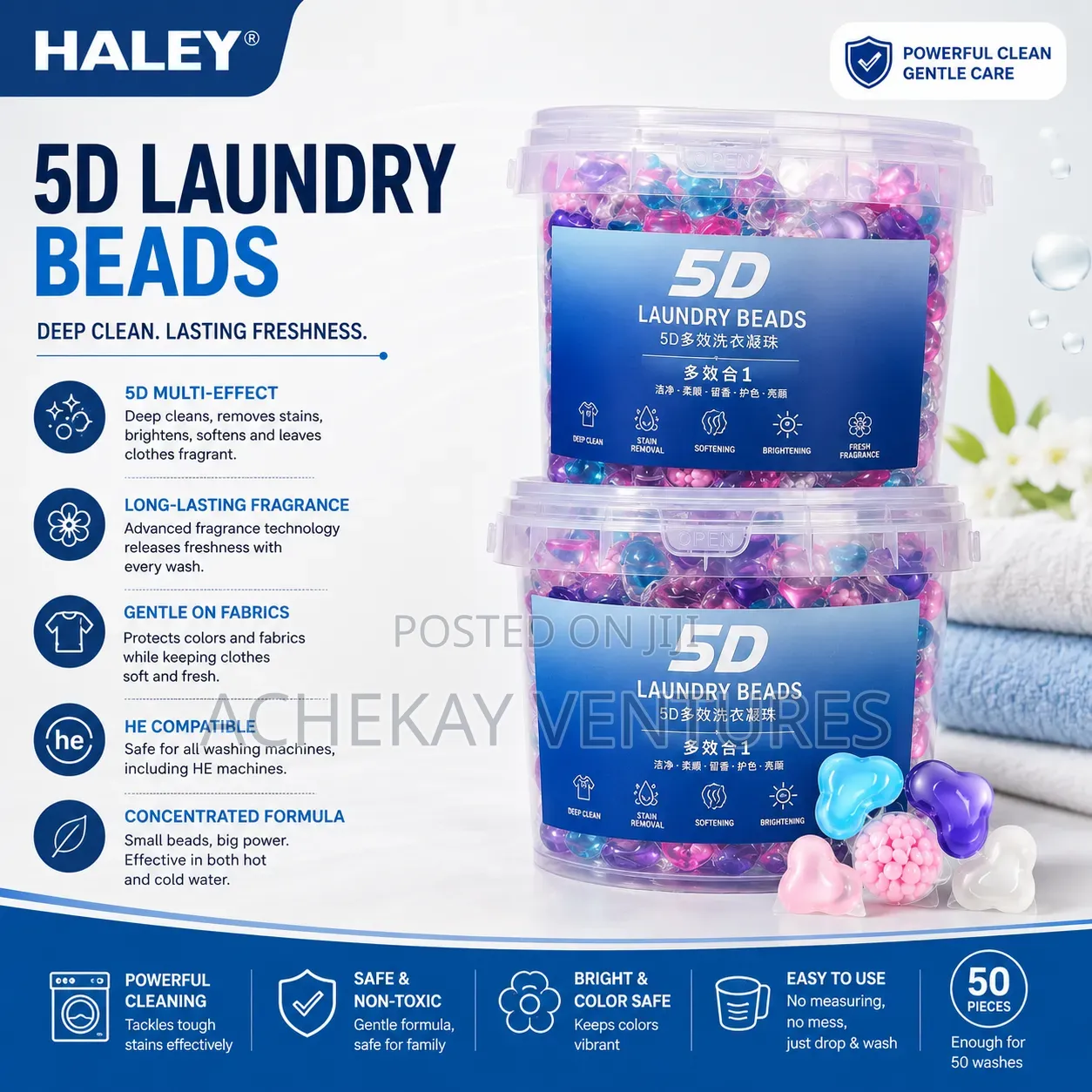 5d Laundry Beads – Scent Booster Capsules