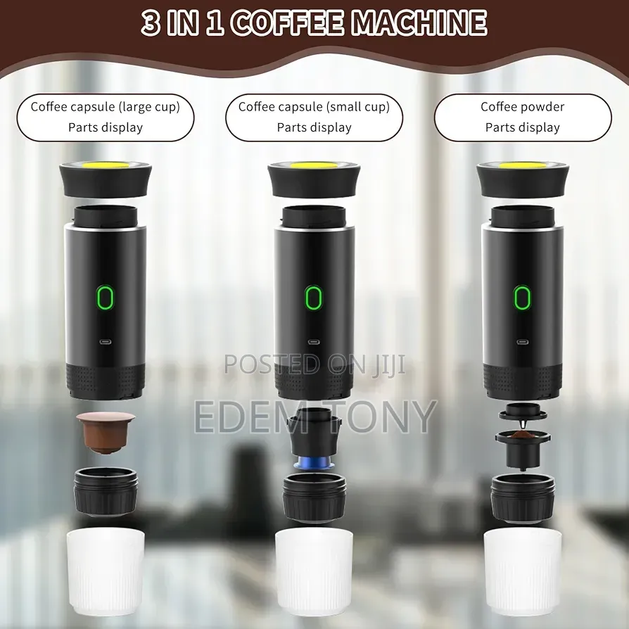 Portable 3-in-1 Espresso Machine Designed for Travel and Camping