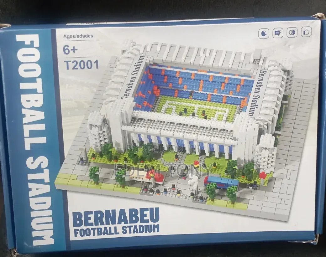 Santiago Bernabéu Stadium Miniature Building Block Set for Real Madrid