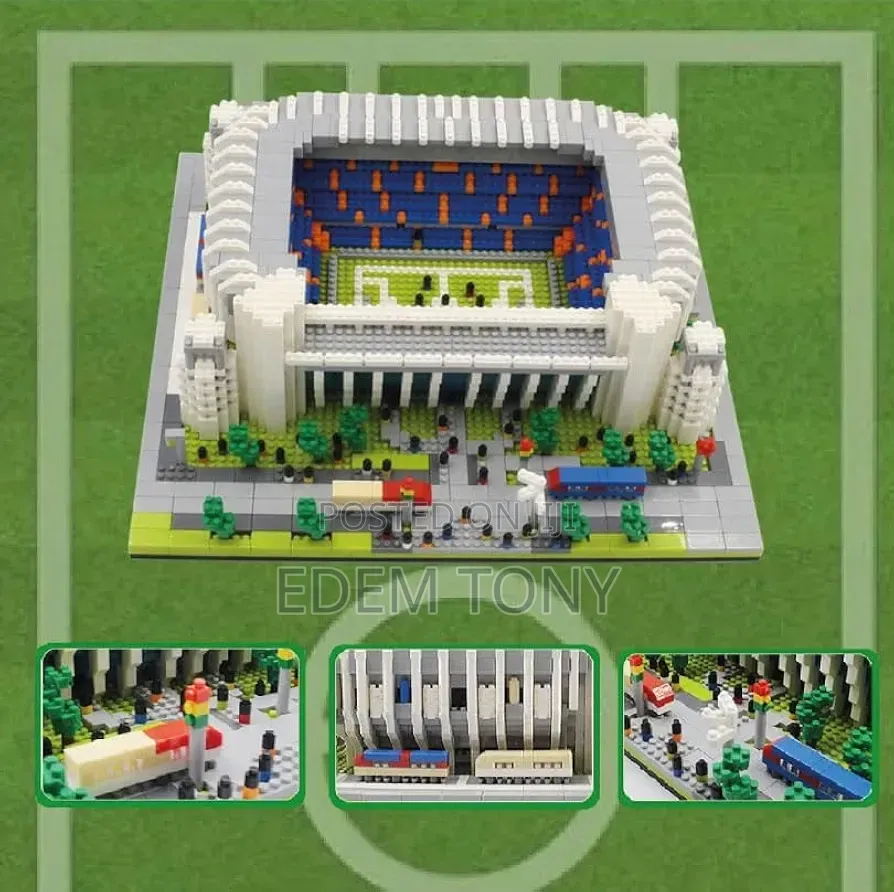 Santiago Bernabéu Stadium Miniature Building Block Set for Real Madrid