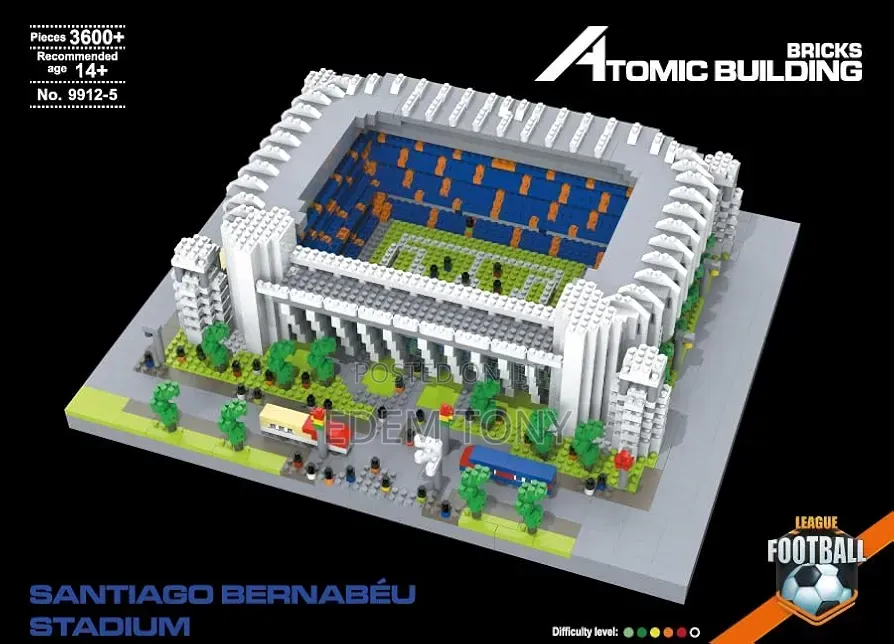Santiago Bernabéu Stadium Miniature Building Block Set for Real Madrid