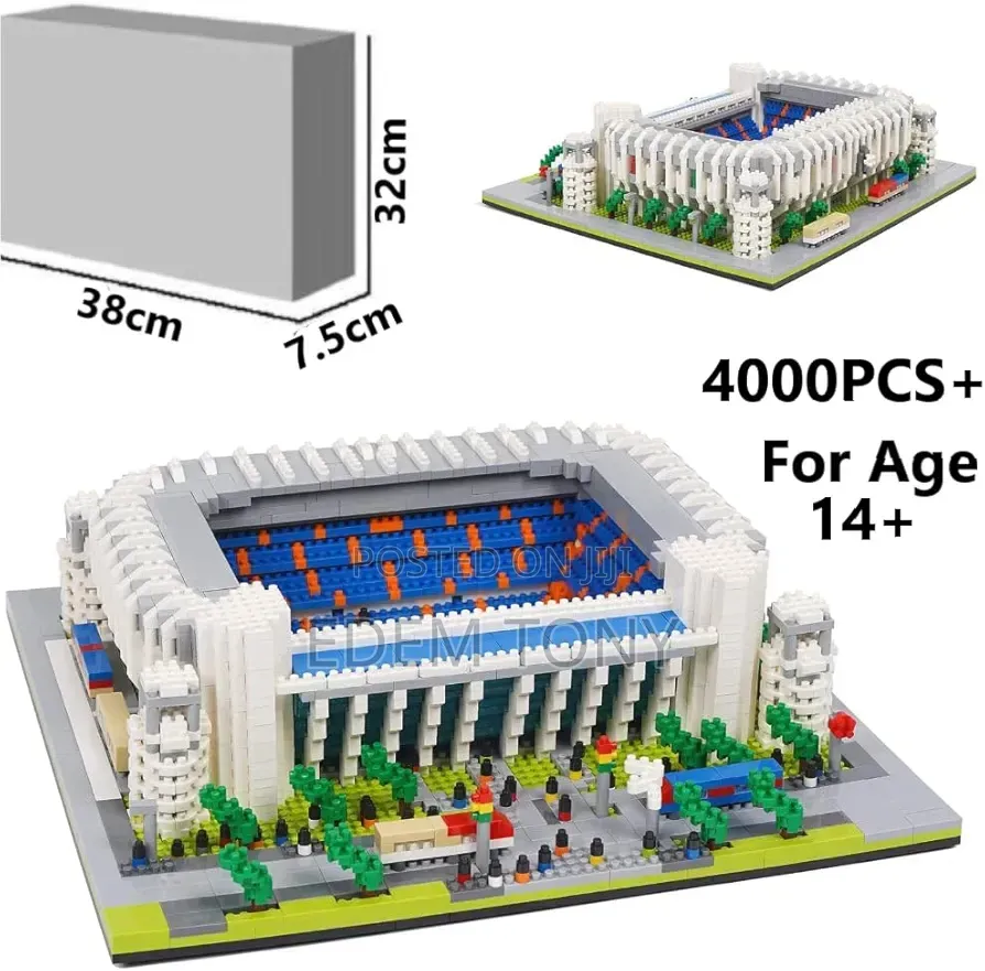 Santiago Bernabéu Stadium Miniature Building Block Set for Real Madrid