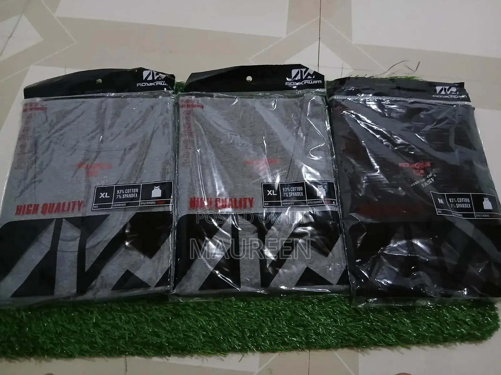 Aoykawim Singlet Black Ash Available