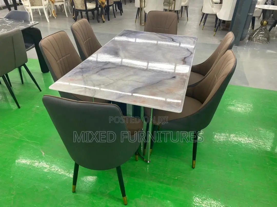 Marble Dining Table With 6 Chairs