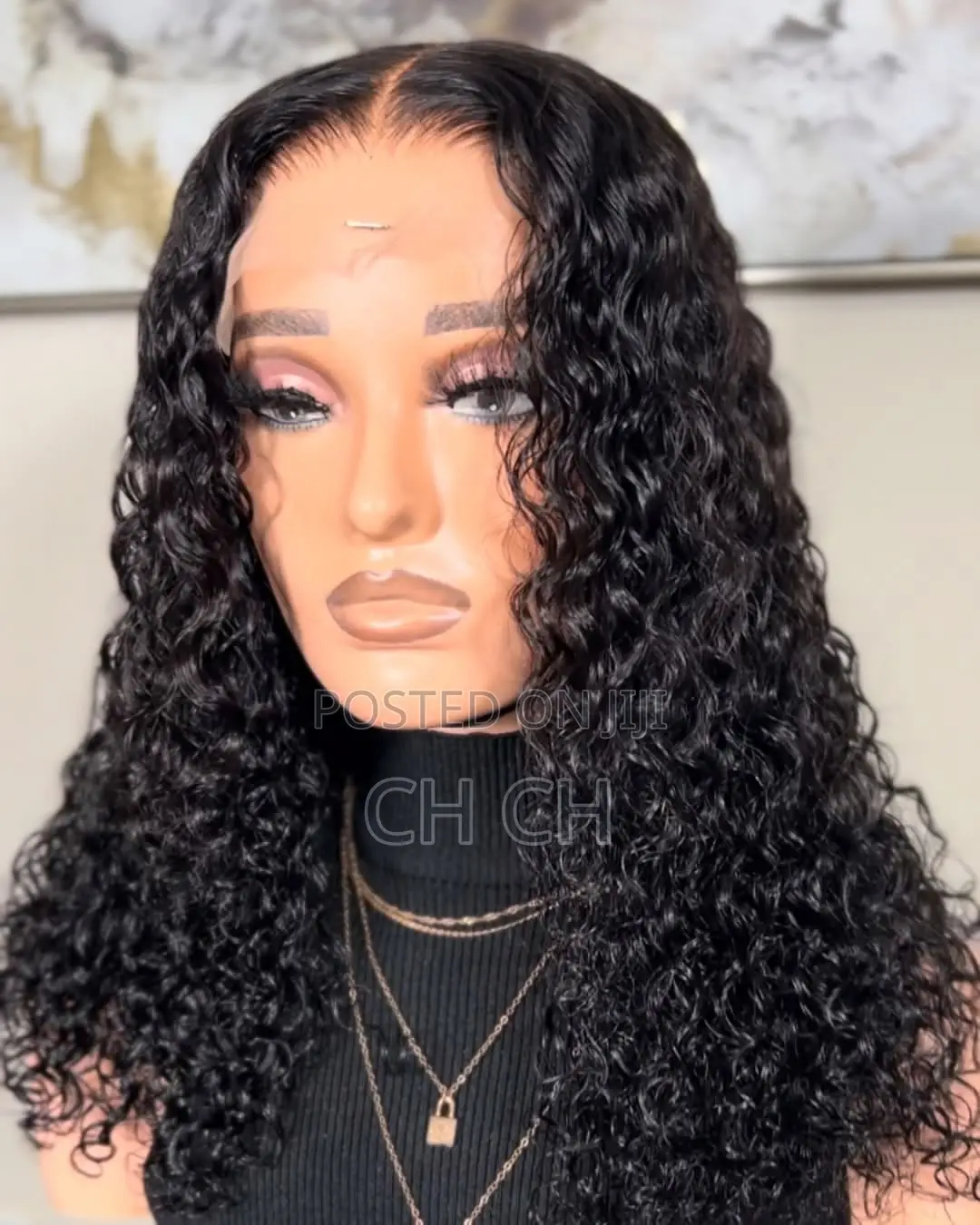New Black 20 Inches Long Smart Jerry Wet With a 4by4 Closure