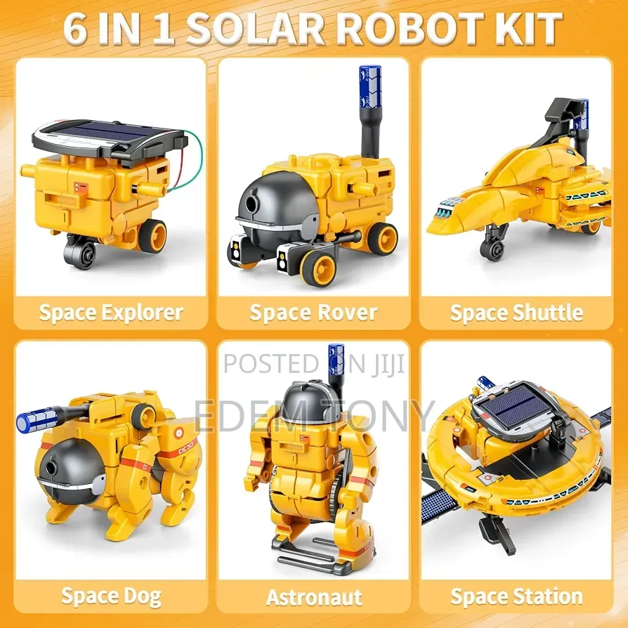 6-in-1 Solar Powered Space Fleet Stem Kit for Educational Building