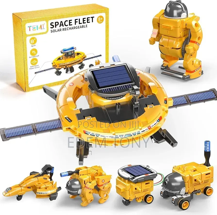 6-in-1 Solar Powered Space Fleet Stem Kit for Educational Building