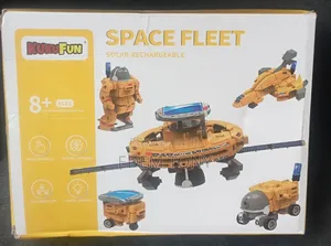 6-in-1 Solar Powered Space Fleet Stem Kit for Educational Building