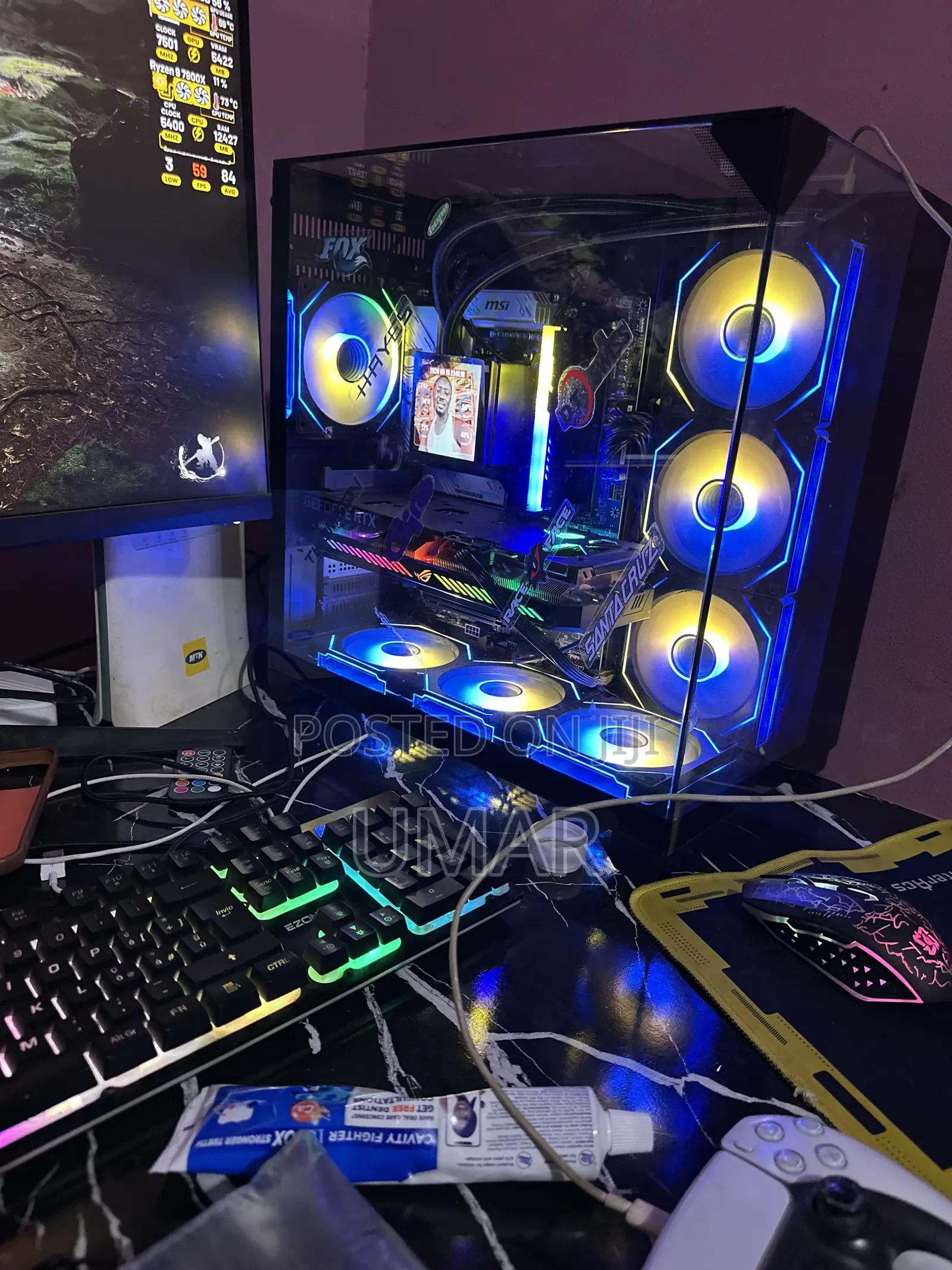 New Desktop Computer MSI model 16GB AMD Ryzen 5 SSHD+SSD 1T