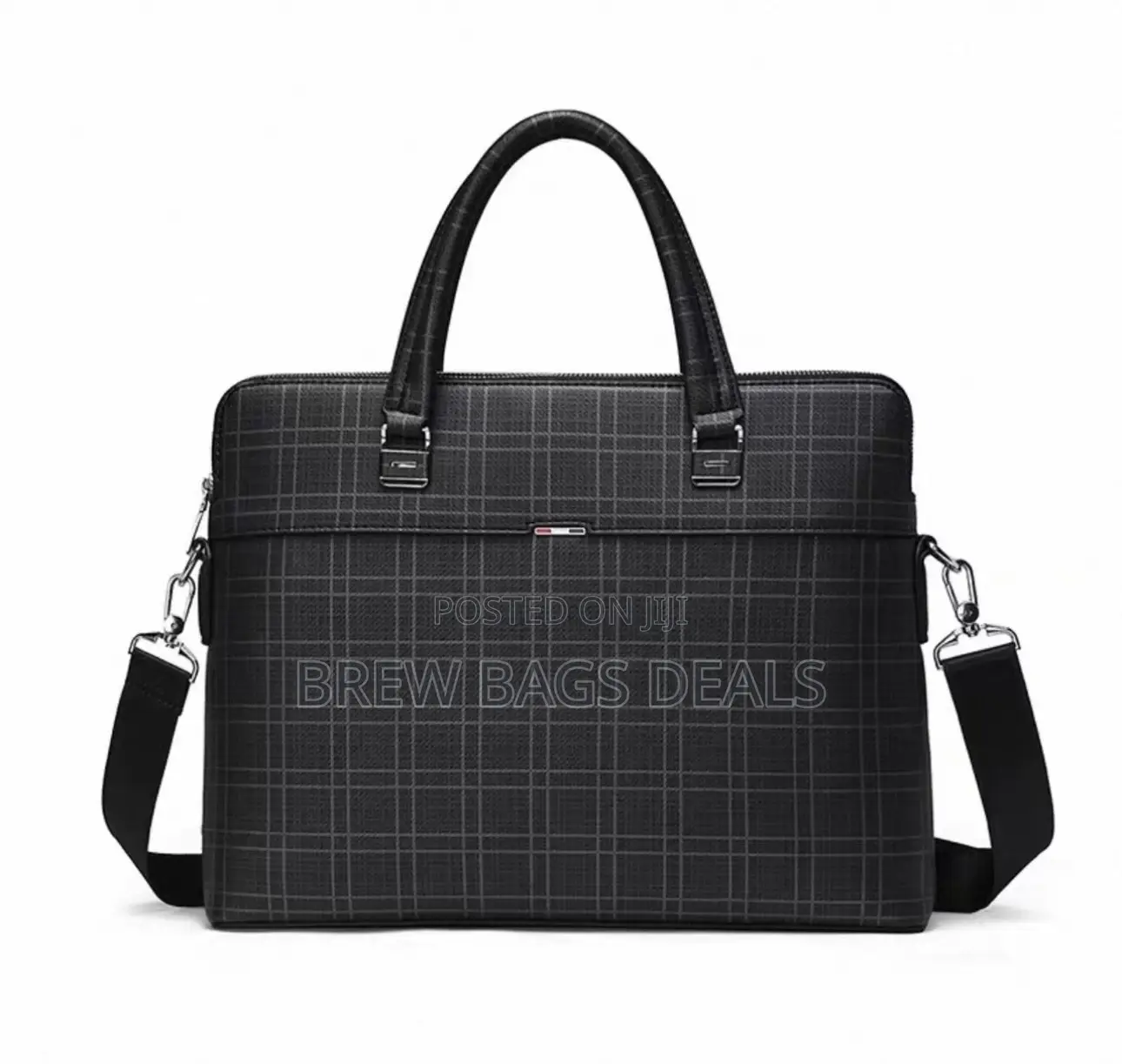 Premium Quality Leather 15 Inches Executive Laptop Bag With Strap.