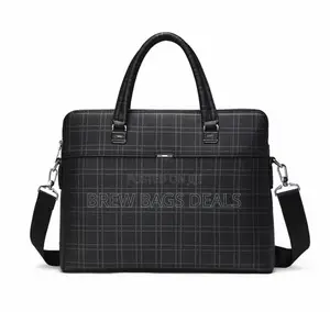 Premium Quality Leather 15 Inches Executive Laptop Bag With Strap.