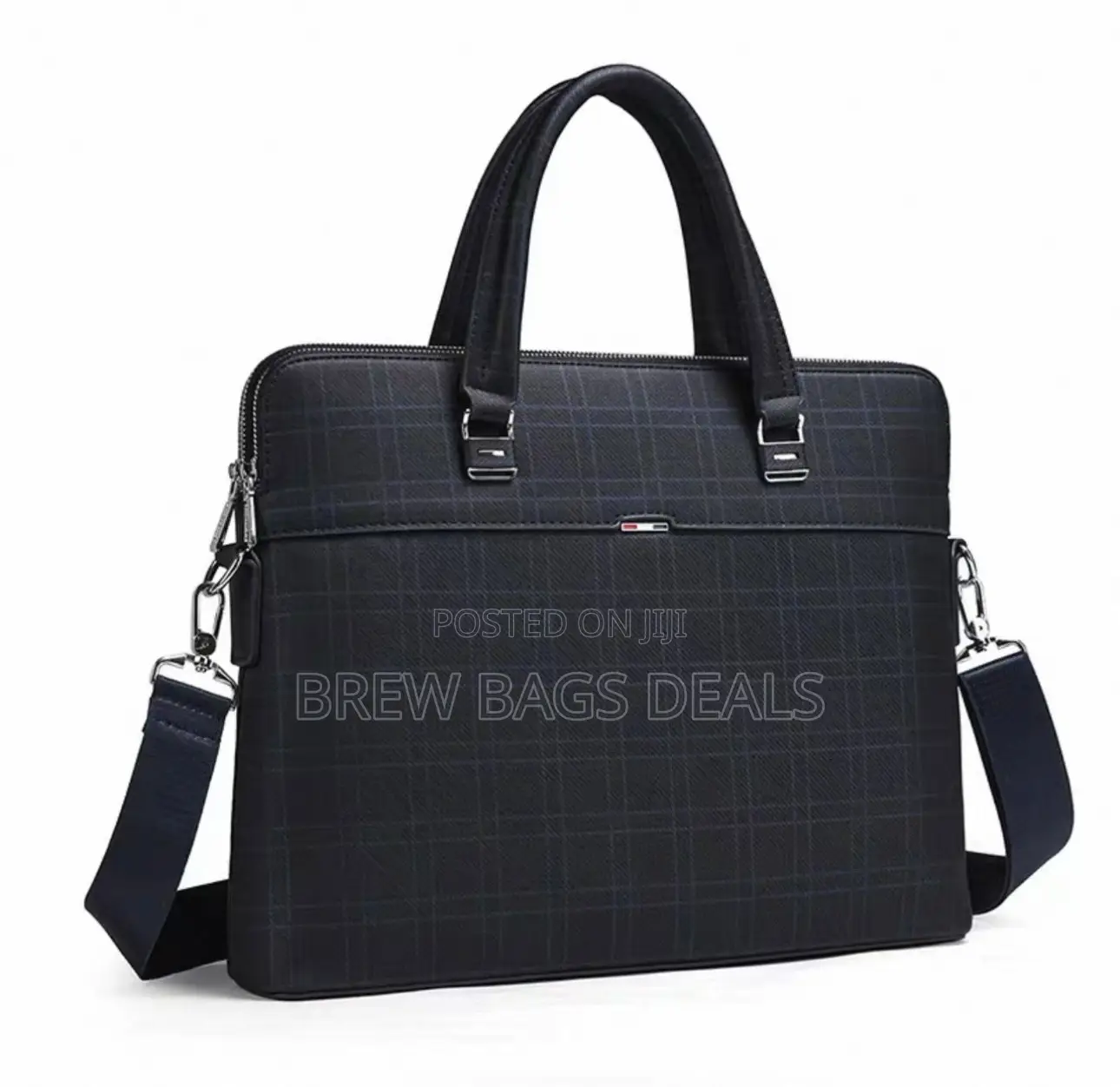 Premium Quality Leather 15 Inches Executive Laptop Bag With Strap.